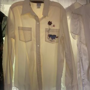Eeyore Disney button shirt